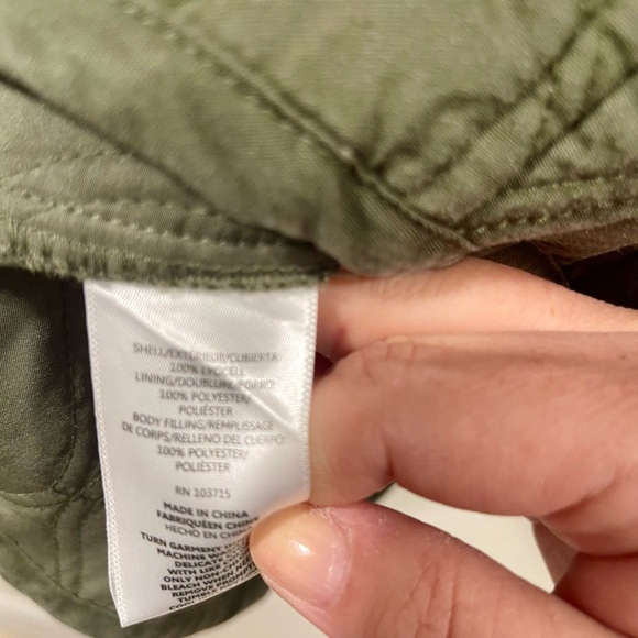 Nanette Lepore Olive Quilted Utility Jacket - Picture 4 of 4